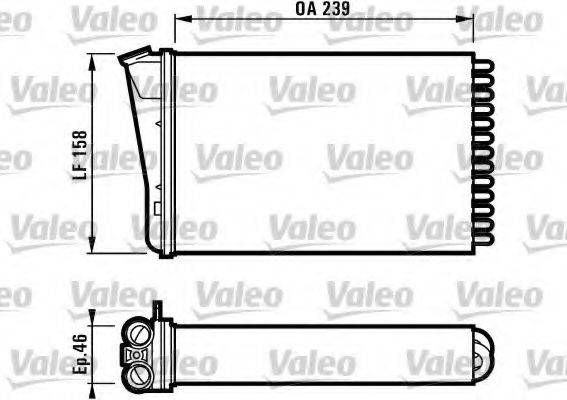 VALEO 812126 Теплообмінник, опалення салону