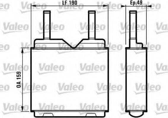 VALEO 812148 Теплообмінник, опалення салону