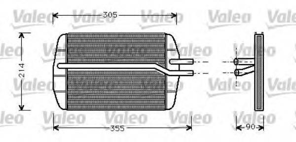 VALEO 812272 Теплообмінник, опалення салону