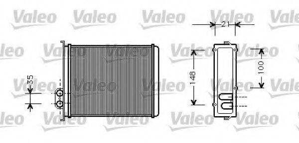 VALEO 812327 Теплообмінник, опалення салону