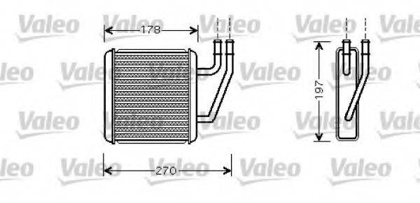 VALEO 812361 Теплообмінник, опалення салону