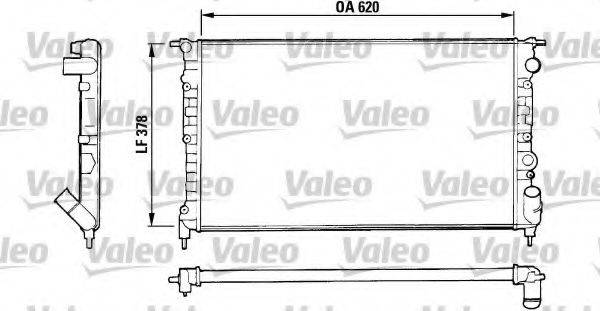 VALEO 816552 Радіатор, охолодження двигуна