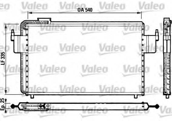 VALEO 816822 Конденсатор, кондиціонер