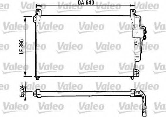 VALEO 816951 Конденсатор, кондиціонер