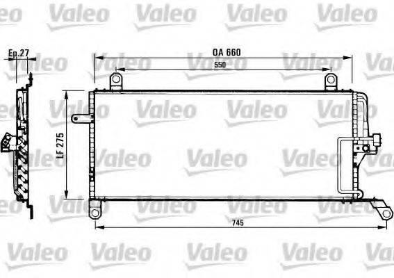 VALEO 817007 Конденсатор, кондиціонер