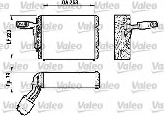 VALEO 817031 Випарник, кондиціонер