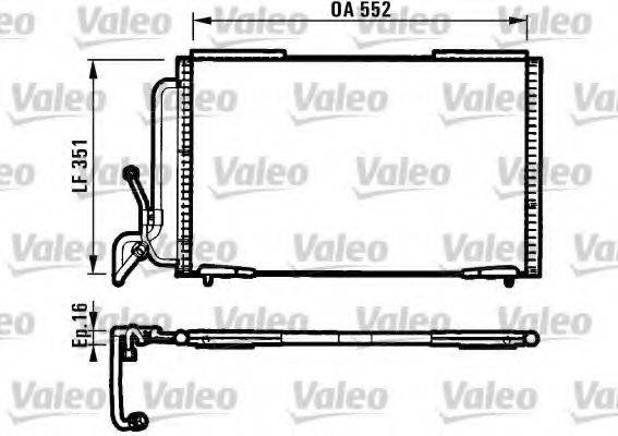 VALEO 817060 Конденсатор, кондиціонер