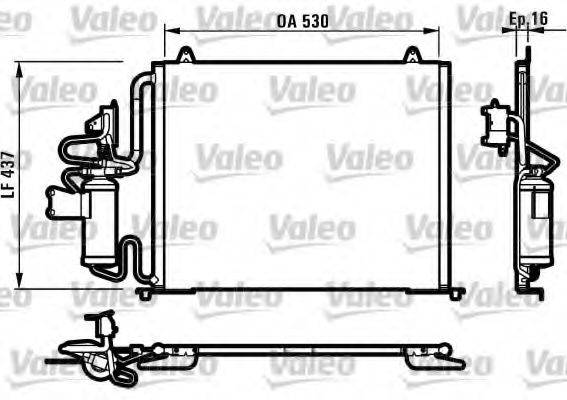 VALEO 817061 Конденсатор, кондиціонер