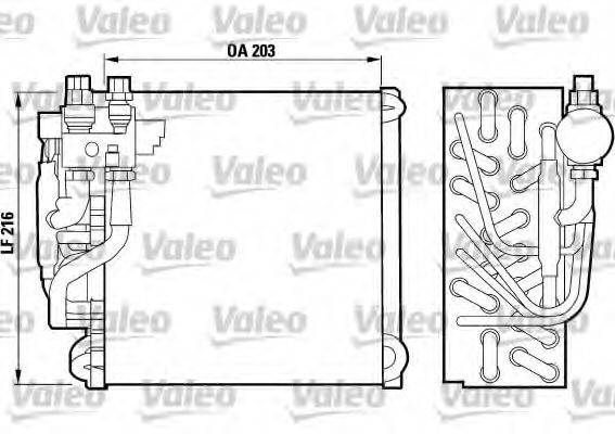 VALEO 817089 Випарник, кондиціонер