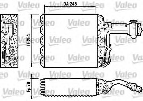 VALEO 817099 Випарник, кондиціонер