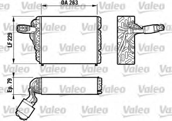 VALEO 817109 Випарник, кондиціонер