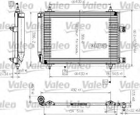 VALEO 817526 Конденсатор, кондиціонер