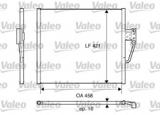 VALEO 817607 Конденсатор, кондиціонер