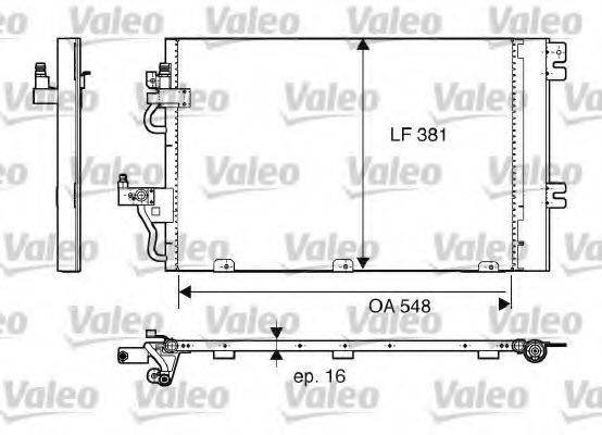 VALEO 817839 Конденсатор, кондиціонер