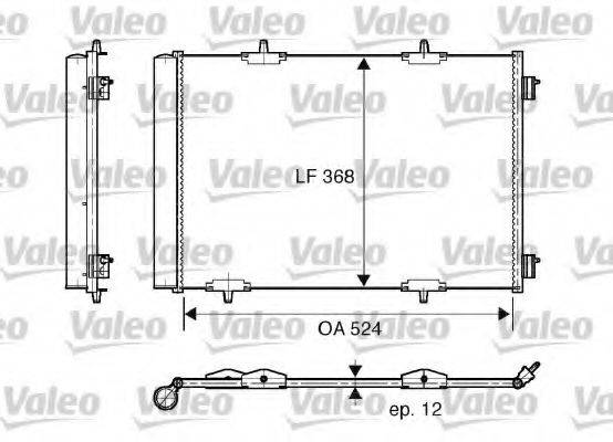 VALEO 818015 Конденсатор, кондиціонер