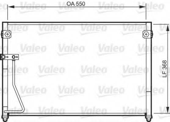 VALEO 818085 Конденсатор, кондиціонер