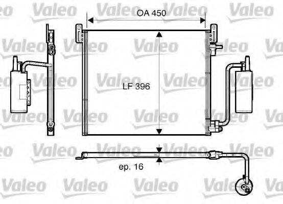 VALEO 818163 Конденсатор, кондиціонер