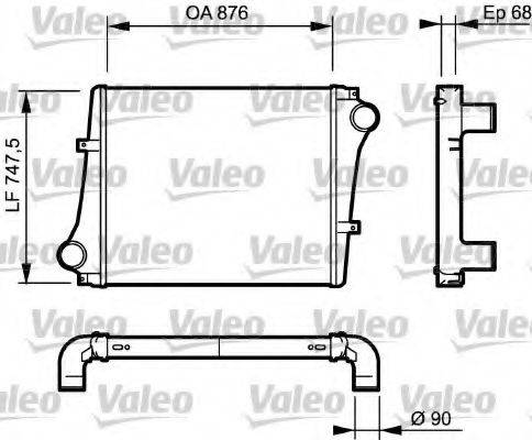 VALEO 818876 Інтеркулер