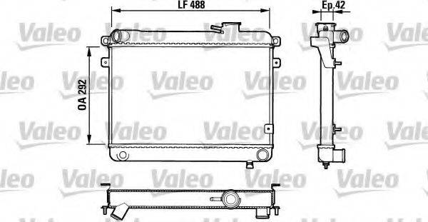 VALEO 883762 Радіатор, охолодження двигуна