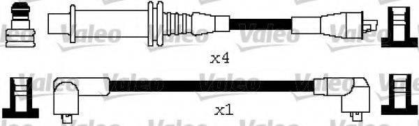 VALEO 346648 Комплект дротів запалювання