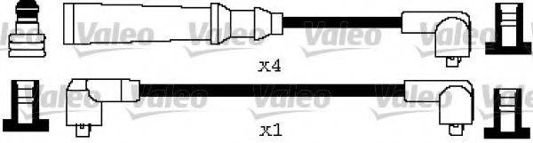 VALEO 346593 Комплект дротів запалювання