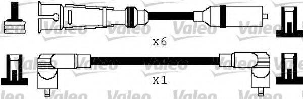 VALEO 346386 Комплект дротів запалювання