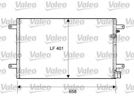 VALEO 814004 Конденсатор, кондиціонер