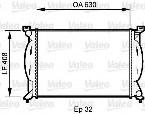 VALEO 734418 Радіатор, охолодження двигуна