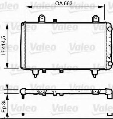 VALEO 730040 Радіатор, охолодження двигуна