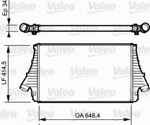 VALEO 818722 Інтеркулер