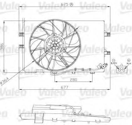 VALEO 696130 Електродвигун, вентилятор радіатора