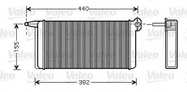 VALEO 812347 Теплообмінник, опалення салону