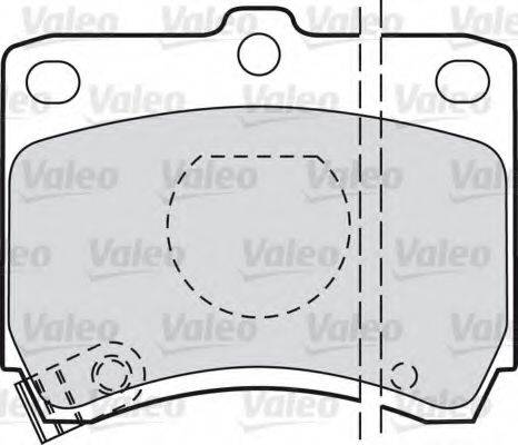 VALEO 598268 Комплект гальмівних колодок, дискове гальмо