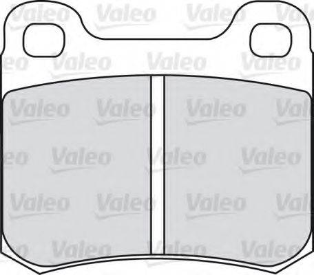 VALEO 598105 Комплект гальмівних колодок, дискове гальмо