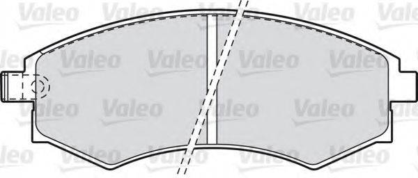 VALEO 598786 Комплект гальмівних колодок, дискове гальмо