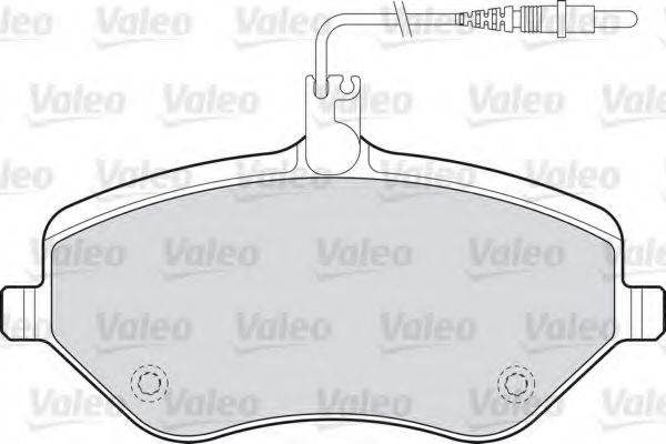 VALEO 598663 Комплект гальмівних колодок, дискове гальмо