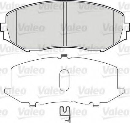 VALEO 598877 Комплект гальмівних колодок, дискове гальмо