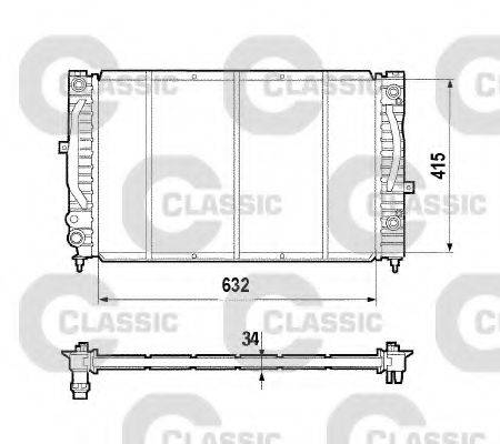 VALEO 231755 Радіатор, охолодження двигуна