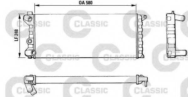 VALEO 311392 Радіатор, охолодження двигуна