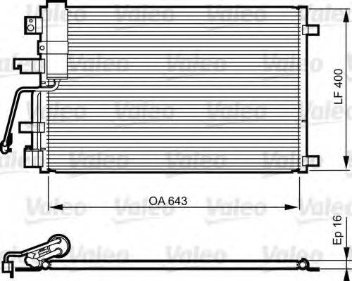 VALEO 814010 Конденсатор, кондиціонер