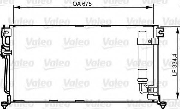 VALEO 814273 Конденсатор, кондиціонер