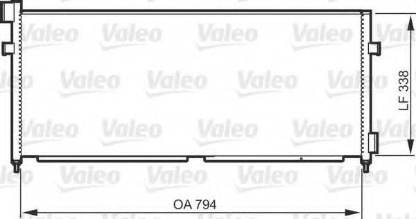 VALEO 818987 Конденсатор, кондиціонер