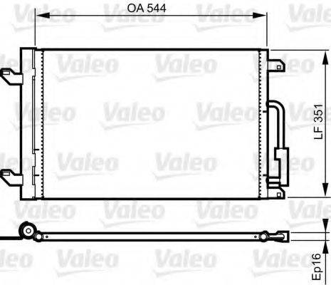 VALEO 814198 Конденсатор, кондиціонер