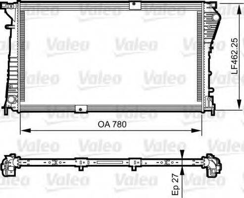 VALEO 734931 Радіатор, охолодження двигуна