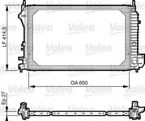 VALEO 735083 Радіатор, охолодження двигуна