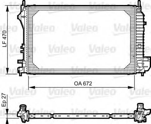 VALEO 735131 Радіатор, охолодження двигуна