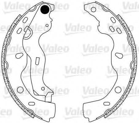 VALEO 554854 Комплект гальмівних колодок