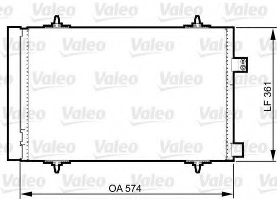 VALEO 814363 Конденсатор, кондиціонер