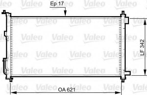 VALEO 817836 Конденсатор, кондиціонер