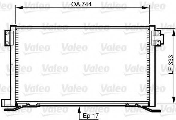 VALEO 818990 Конденсатор, кондиціонер